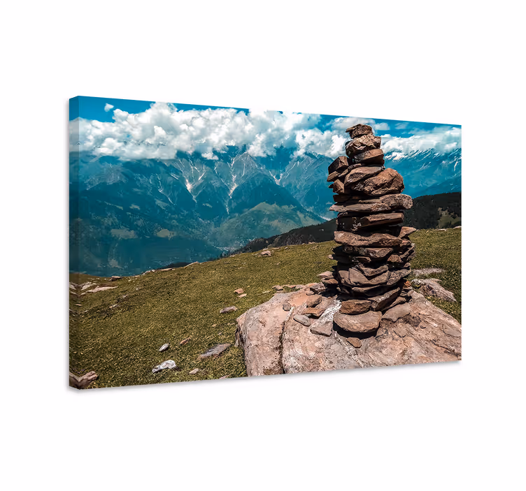 Stone stack formation platno slika zemljevidov - TenStickers