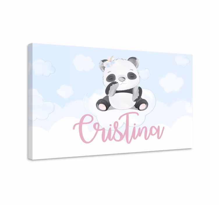 Cute panda character platna slike z motivi živali - TenStickers