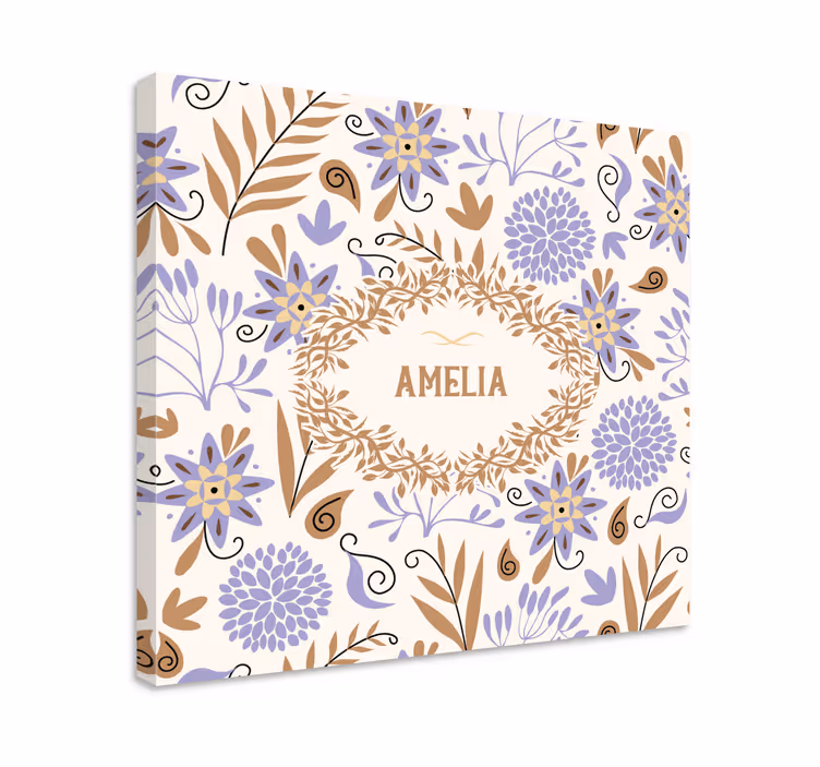Floral blossom design slikarsko platno z rožami - TenStickers