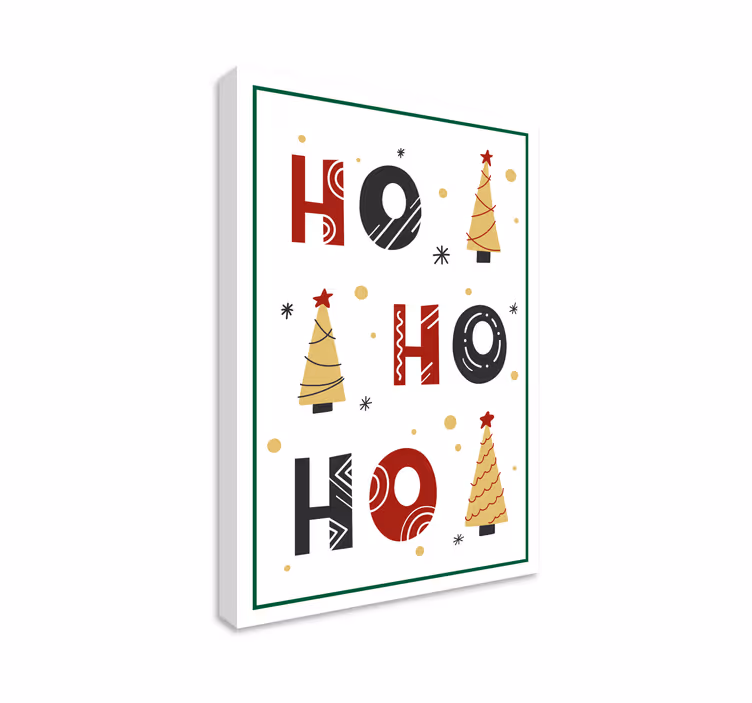 Festive cheer platno s citatom za notranjo opremo - TenStickers