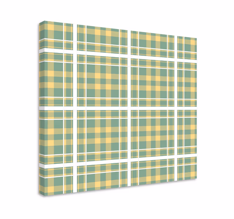 Plaid pattern design platno slikanje dekoracija - TenStickers