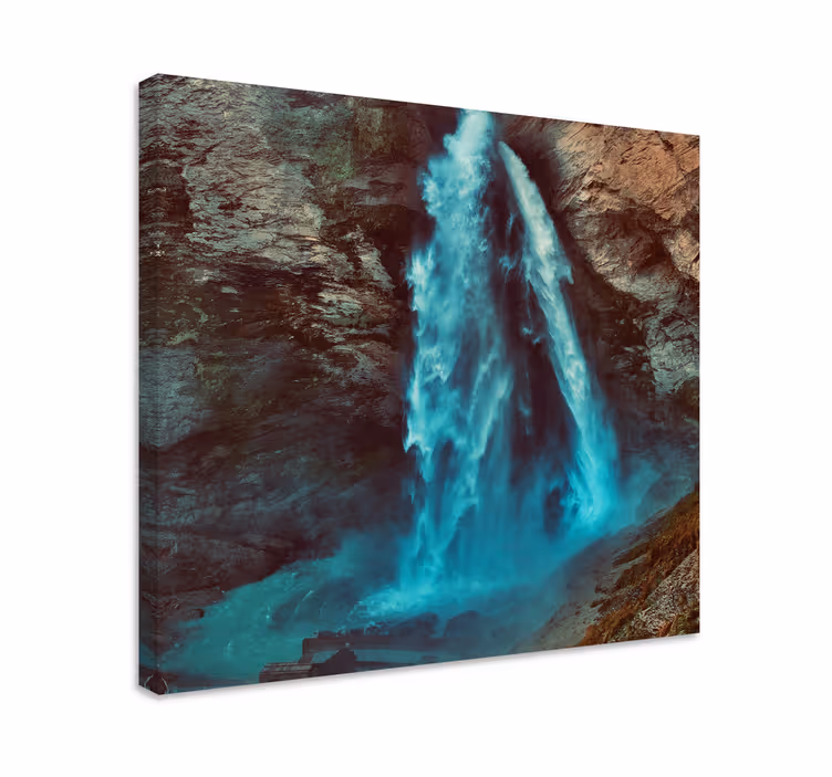 Cascading waterfall platno slika zemljevidov - TenStickers
