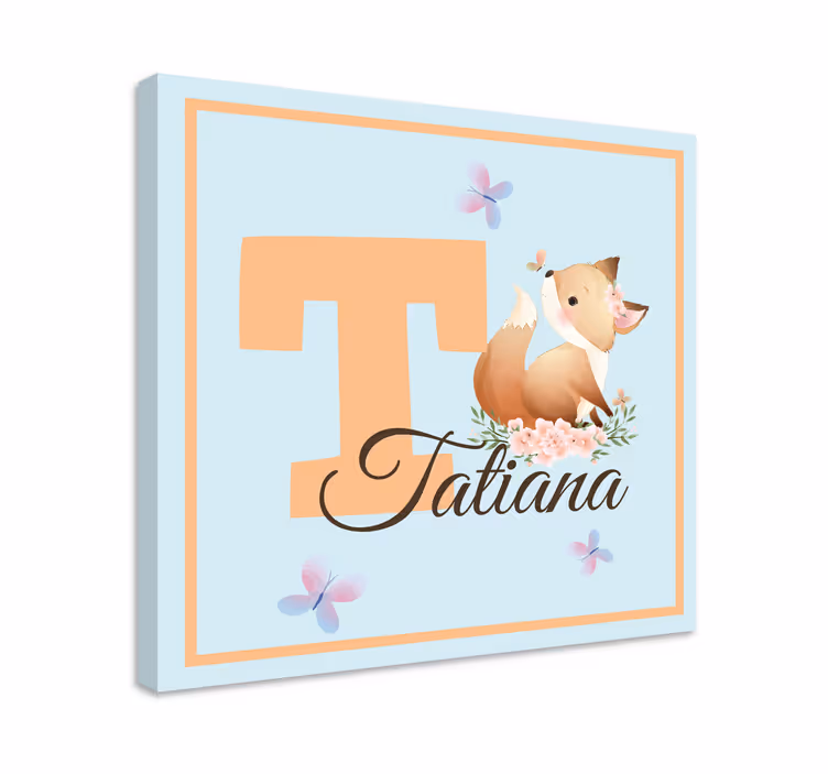 T friendly fox platno slikanje za dojenčke - TenStickers