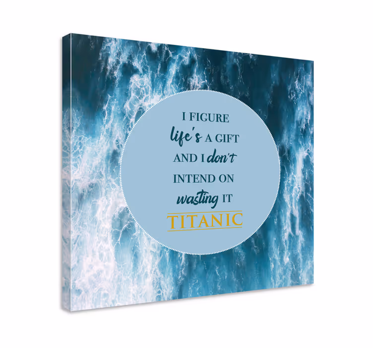 Inspirational life quote platno za notranjo opremo - TenStickers
