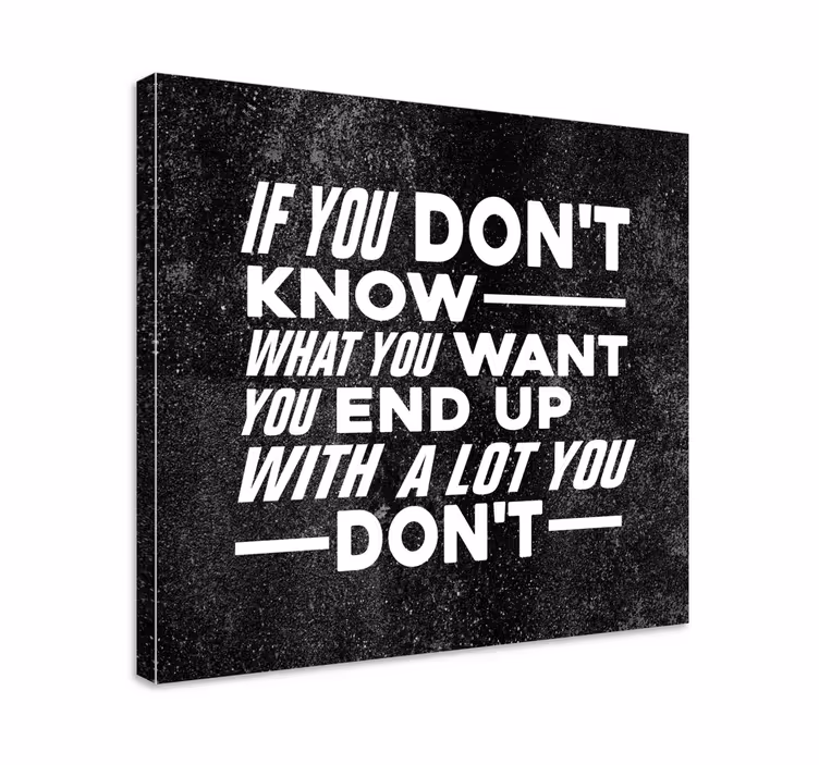 Motivational life insight platno s citatom za dom - TenStickers