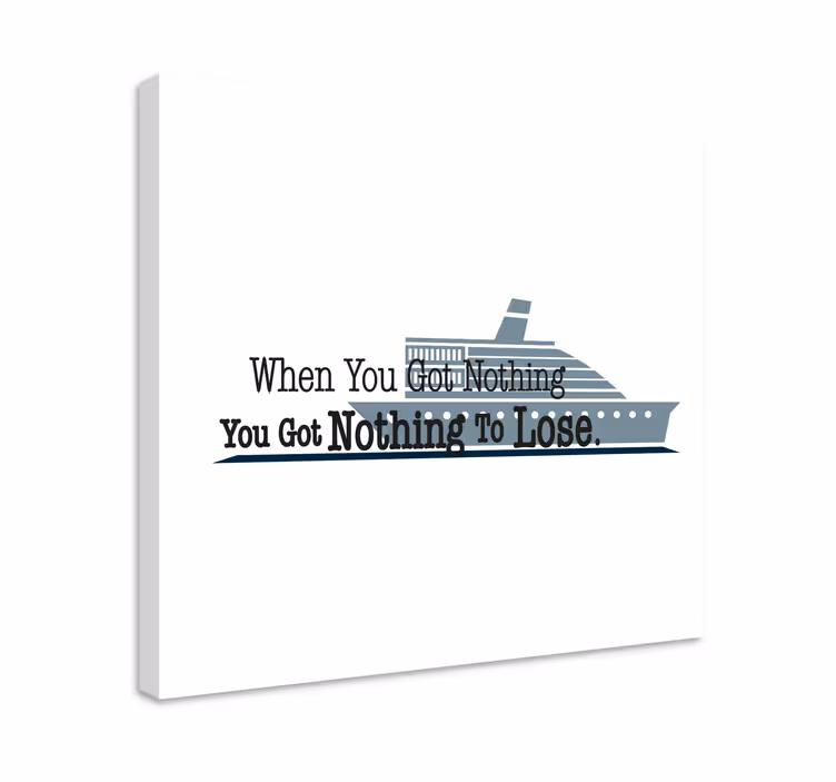 Inspirational nautical saying platno za notranjo opremo - TenStickers