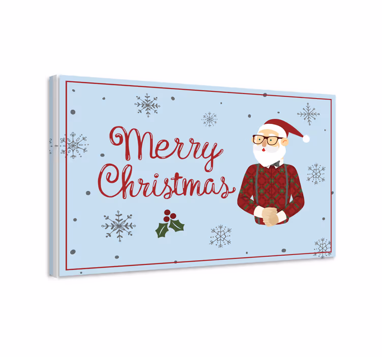 Santa claus cheer 3d slike na platnu - TenStickers