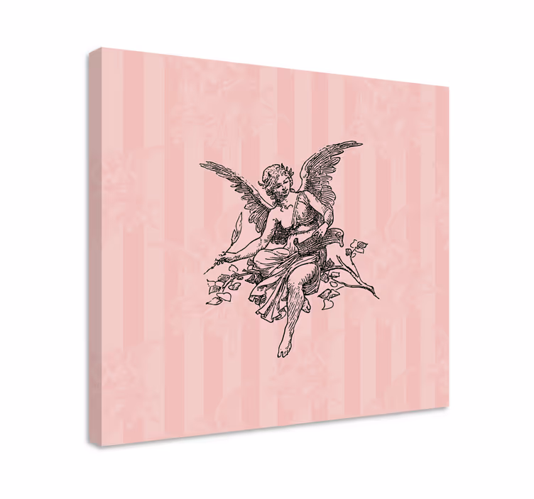 Cherubic figure grace platno umetniška slika - TenStickers