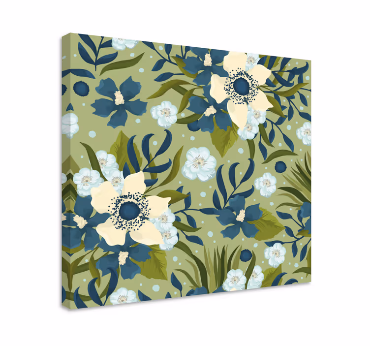Blooming floral composition slikarsko platno z rožami - TenStickers