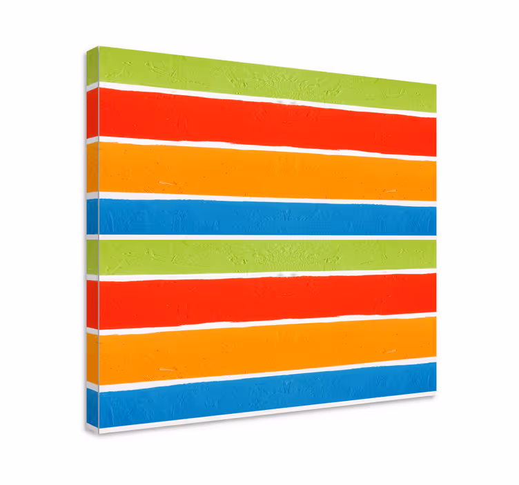 Multi-colored stripes slika na platnu buda - TenStickers