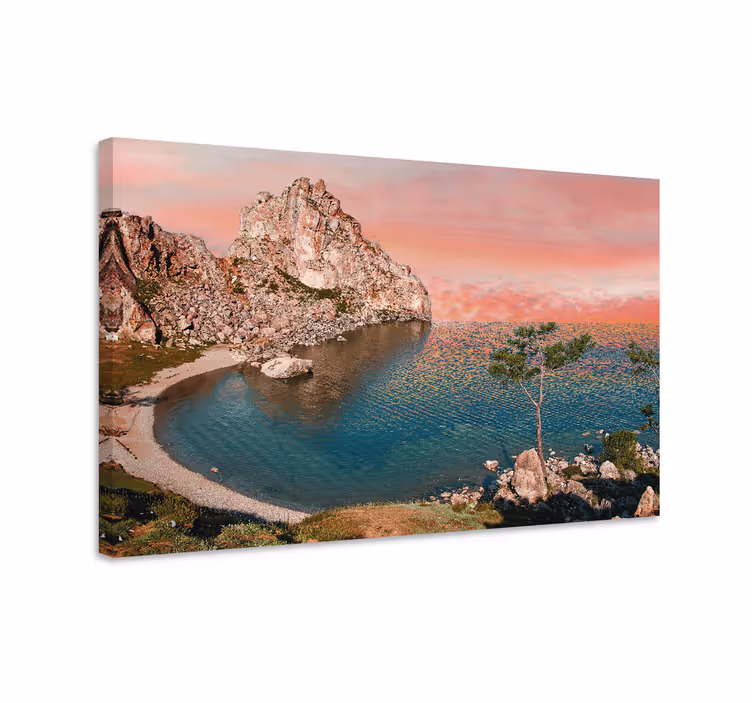 Seaside stone structure platno slika zemljevidov - TenStickers