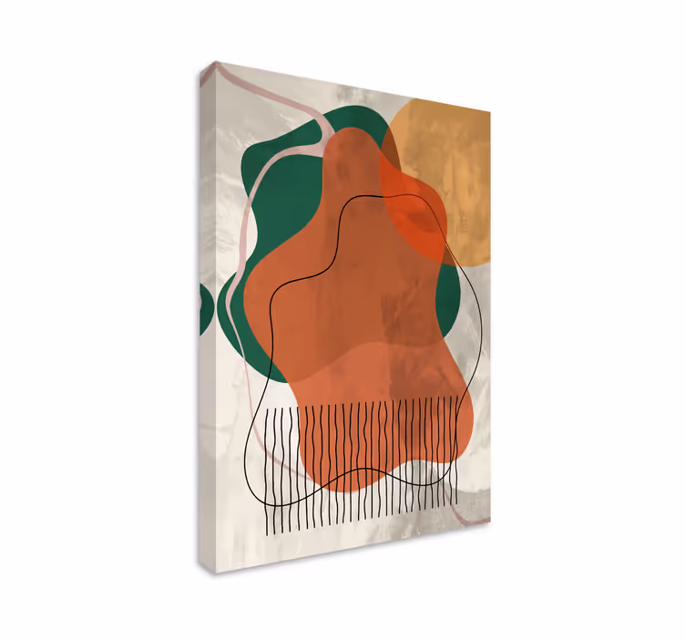 Freeform natural forms moderno platno slikarstvo - TenStickers
