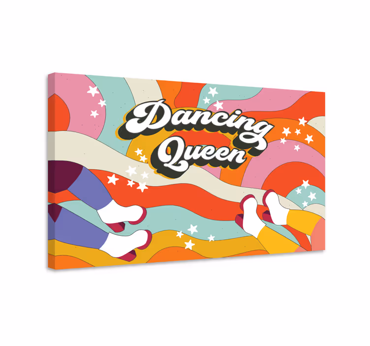 Dancing feet motion platno slike skandinavski slog - TenStickers