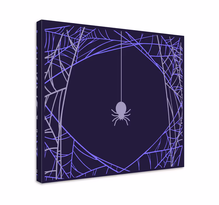 Spider web focus platno z alternativnim besedilom - TenStickers