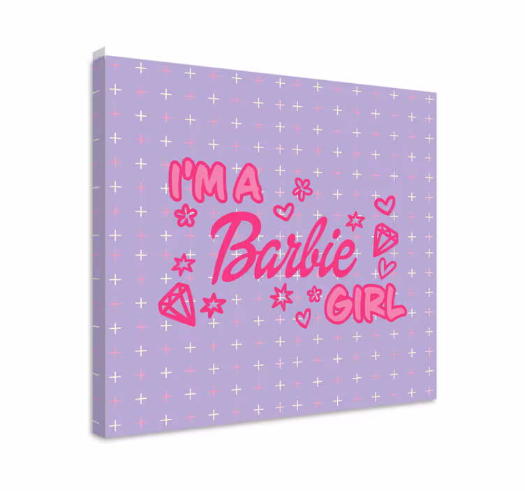 Barbie girl quote dekorativna slika za najstnike - TenStickers