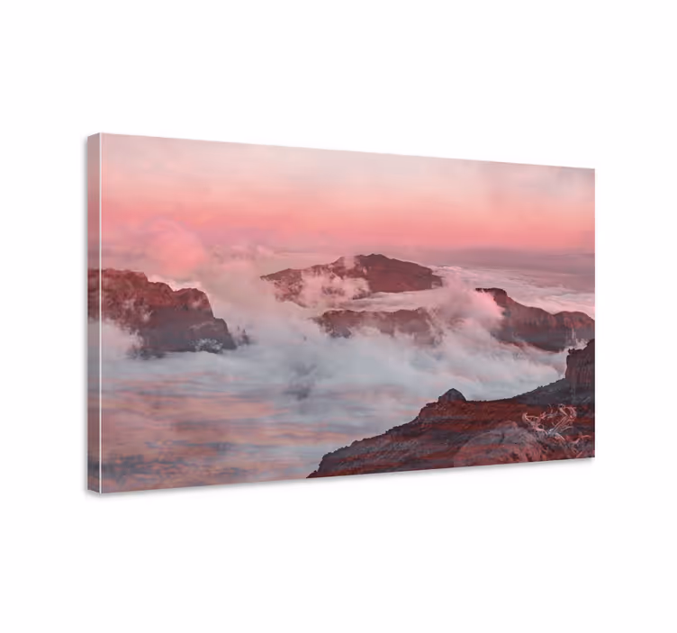 Dreamy mountain scenery platno slika zemljevidov - TenStickers