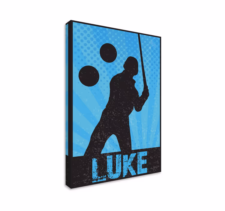 Dynamic athlete silhouette platno slike šport - TenStickers