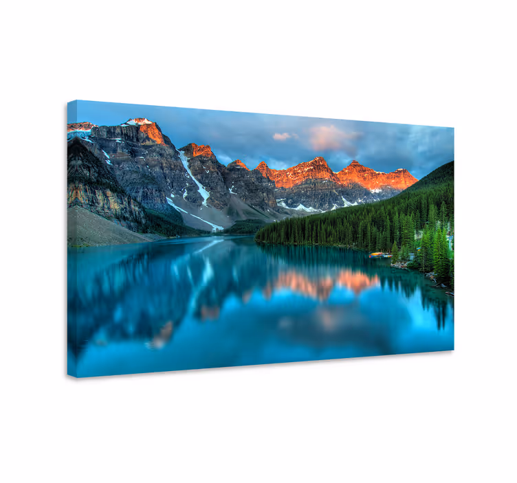 Pisano jezero estetsko umetnost krajina platno - TenStickers