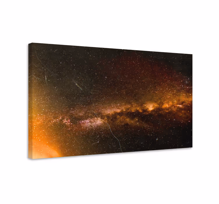 Cosmic galaxy scene platno slikanje dekoracija - TenStickers