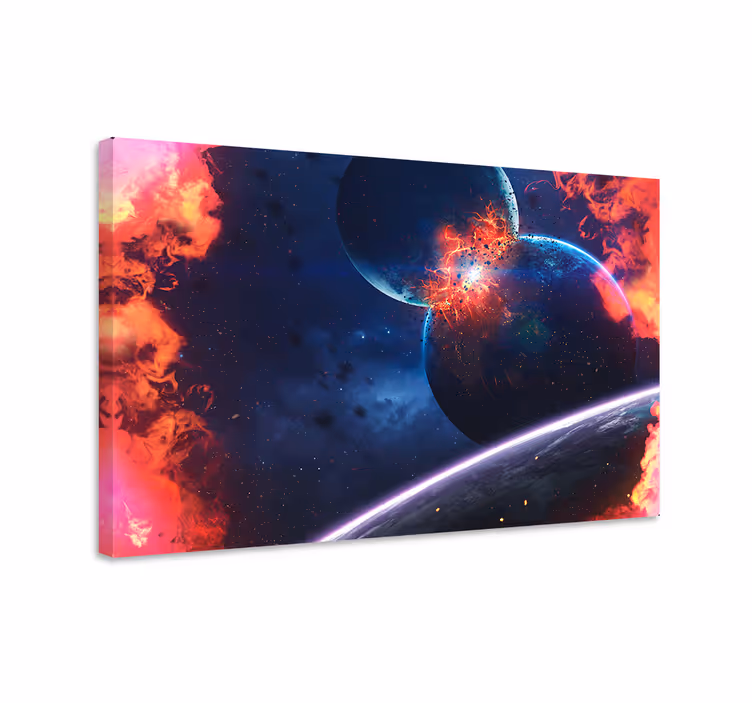 Celestial collision event platno druge rože in rastline - TenStickers