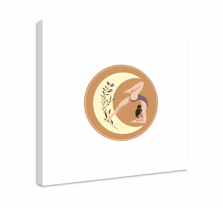 Yoga pose serenity otroško platno z motivom - TenStickers