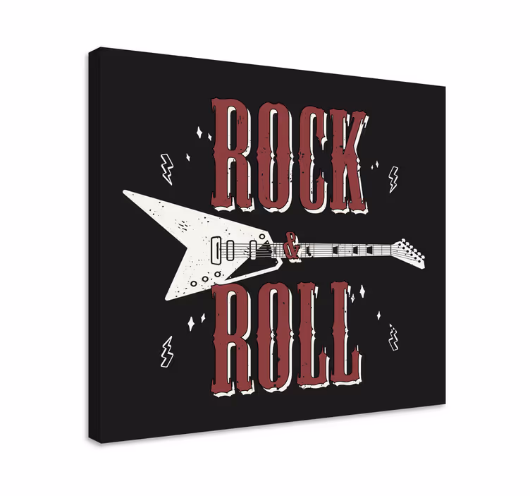 Electric guitar vibes platno slikanje glasbe - TenStickers