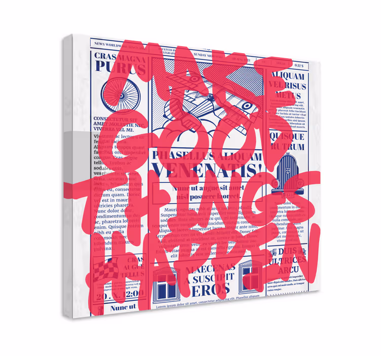 Make good things platno z motivacijskim citatom - TenStickers