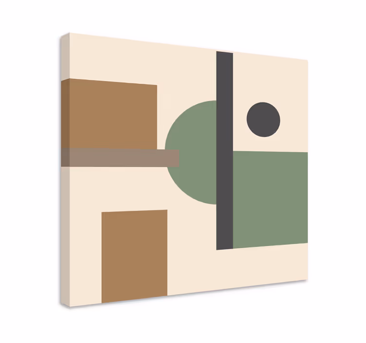 Conceptual geometric forms moderno platno slikarstvo - TenStickers