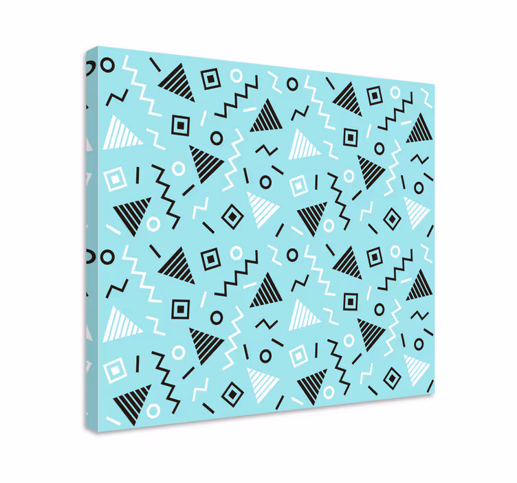 Dynamic pattern design platno z geometrijskimi vzorci - TenStickers