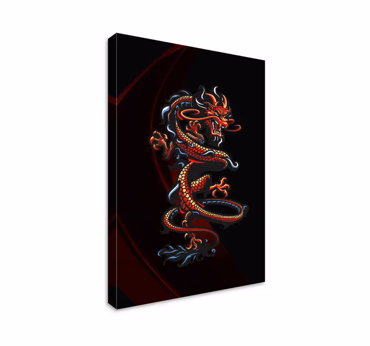Majestic dragon design platno s sliko kačjega pastirja - TenStickers