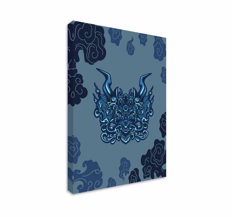 Dragon inspired mandala za dekoracijo platna - TenStickers