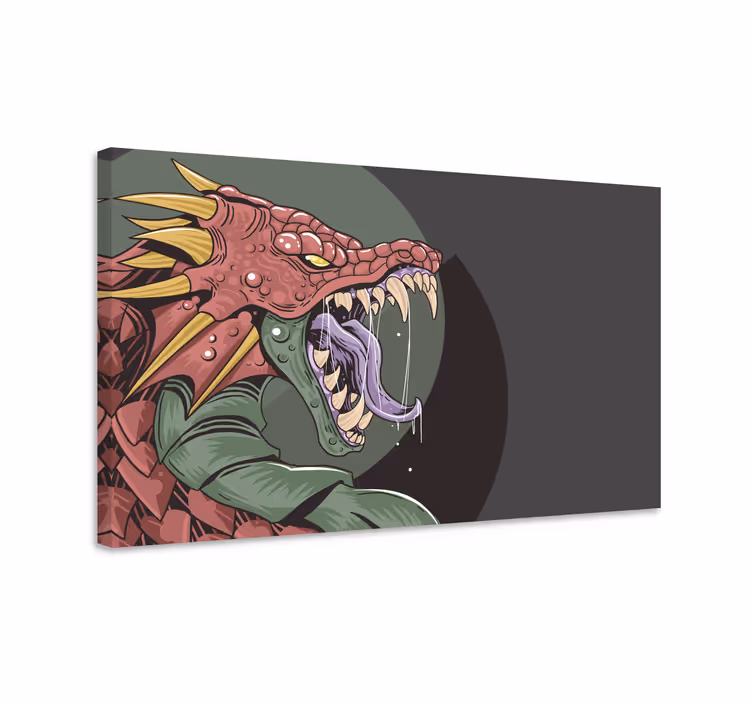 Ferocious dragon creature platno z dinozavrom - TenStickers