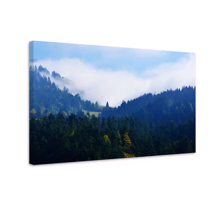 Majestic forest peaks platno slika zemljevidov - TenStickers