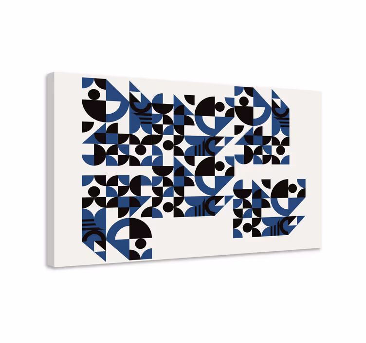 Puzzle urbano oblikovanje platnene slike za hodnik - TenStickers