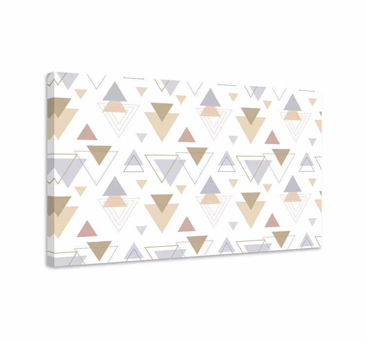 Geometric triangle patterns platno slike geometrijski vzorci - TenStickers