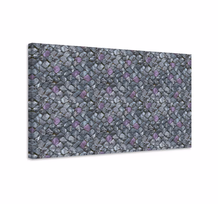 Geometric stone pattern platno slikanje dekoracija - TenStickers