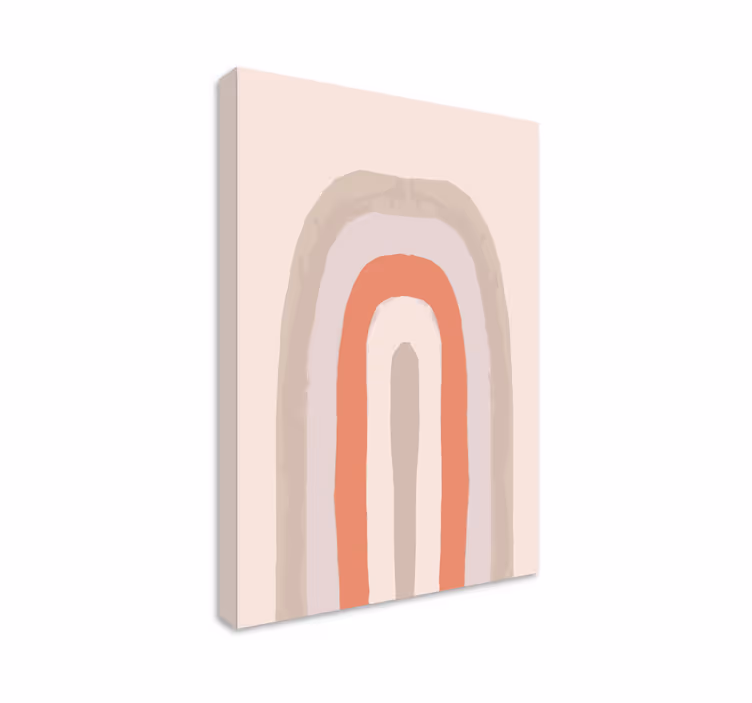 Soft arch pattern povzetek na platnu - TenStickers