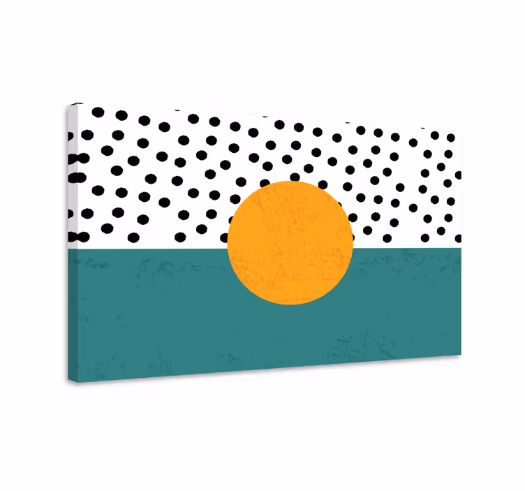 Bold geometric design platno z geometrijskimi vzorci - TenStickers
