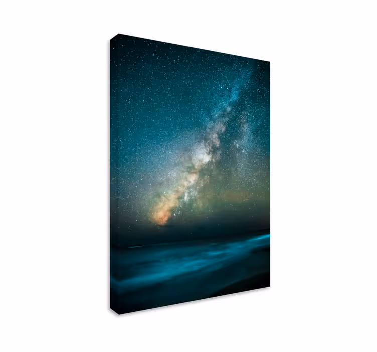 Milky way glow platno slika zemljevidov - TenStickers