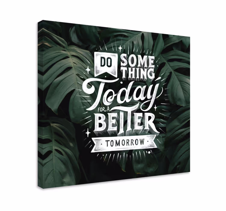 Motivacijska sporočila za jutri na platnu - TenStickers