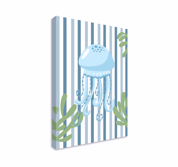 Stylish jellyfish design moderno platno slikarstvo - TenStickers
