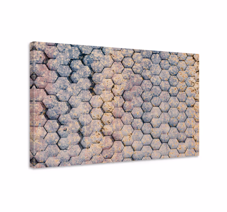 Hexagonal pattern design na platnu geometrijskih vzorcev - TenStickers