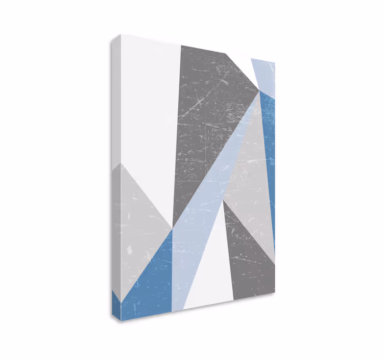 Abstract angular shapes na platnu z geometrijskimi vzorci - TenStickers