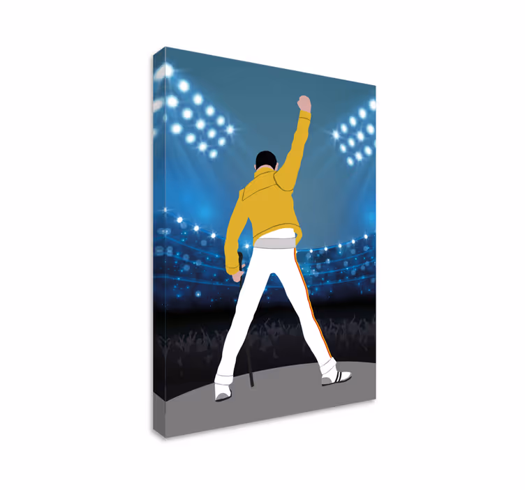 Freddie na glasbenem platnu wembley - TenStickers