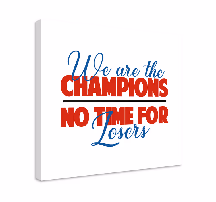 Champions rallying spirit platno s citatom za dom - TenStickers
