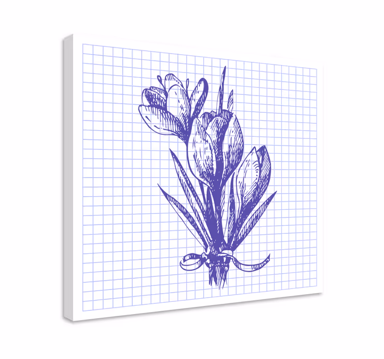 Vibrant floral arrangement slikarsko platno z rožami - TenStickers