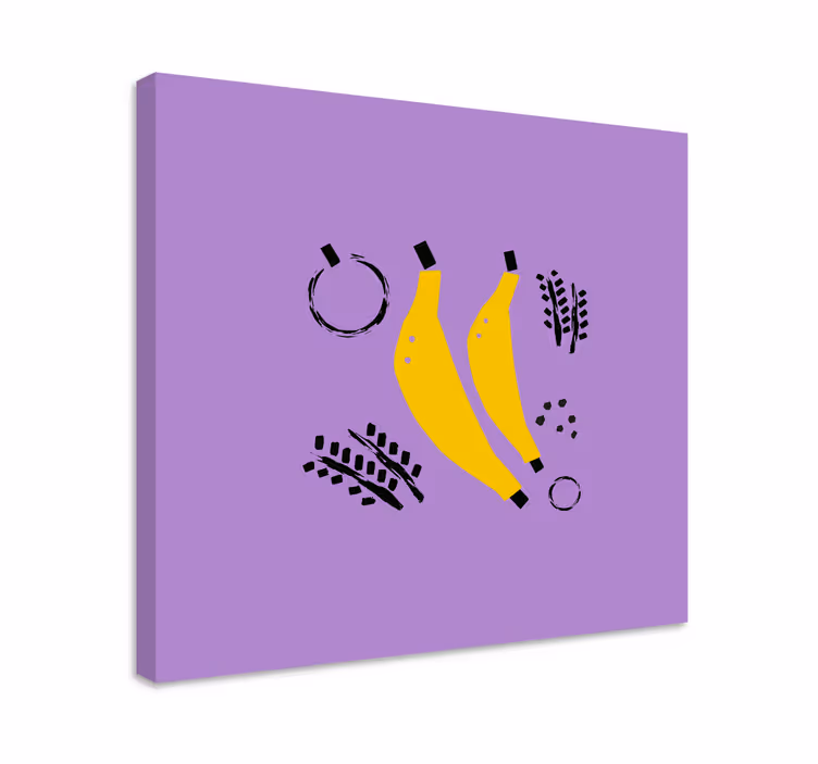 Yellow bananas design slikarska platna s sadjem - TenStickers