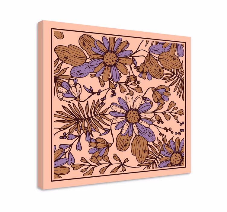Gentle blossom composition slikarsko platno z rožami - TenStickers