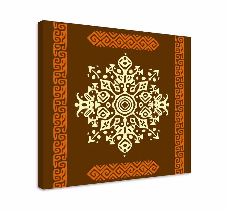 Intricate geometric pattern platno slikanje dekoracija - TenStickers