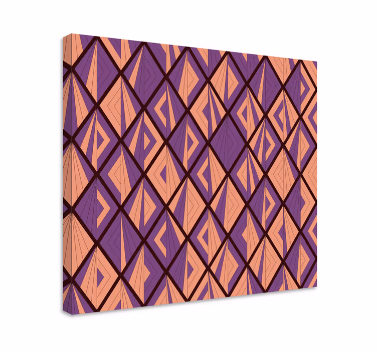 Geometric diamond motif platno slike geometrijski vzorci - TenStickers